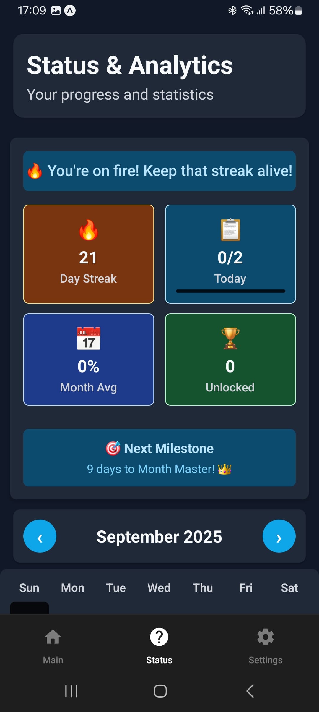 Routine Tracker Statistiken - Fortschritt und Analysen